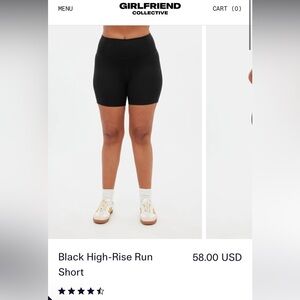 [girlfriend collective] NWT High-Rise Run Shorts